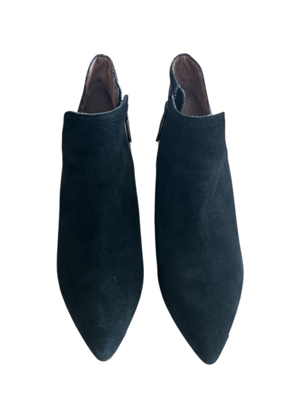 Donald J. Pliner Black Pointed-Toe Ankle Heeled Booties - Picture 2 of 8